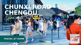 4KChina walk tour  Thursday Walk in ChunXi Road Chengdu  Real china city [upl. by Ltney]