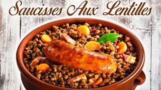 SAUCISSES AUX LENTILLES  RECETTE DE GRANDMERE [upl. by Meris302]