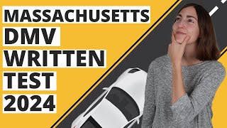 Massachusetts DMV Written Test 2024 60 Questions with Explained Answers [upl. by Suzi251]