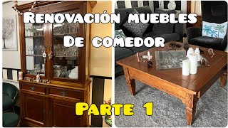 Renovacion Muebles de Comedor con PINTURA A LA TIZA  PARTE 1 [upl. by Pyne]