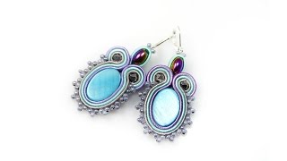 Soutache earrings  tutorial DIY [upl. by Clower]