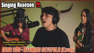 Singing Reaction To Dimas Senopati  Dear God Cover Khas Vibratonya Bikin Bergetar [upl. by Nader323]