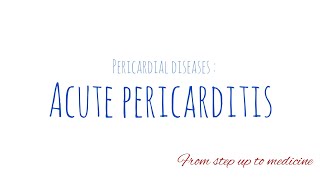 Acute pericarditis  Pericardial Disease  Kmu lecture  urdu amp hindi [upl. by Ahsieym]