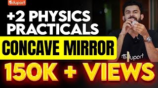 Plus Two Physics Practicals  Concave Mirror  Eduport Plus Two [upl. by Naehgem150]