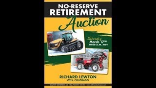 Preview of Richard Lewton Farm Retirement Auction Saturday in Otis CO [upl. by Sana]