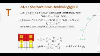 241 T Stochastische Unabhängigkeit [upl. by Renzo]