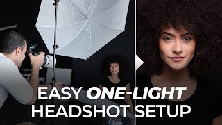 The Easiest OneLight Setup for Professional Headshots  Master Your Craft [upl. by Kery]