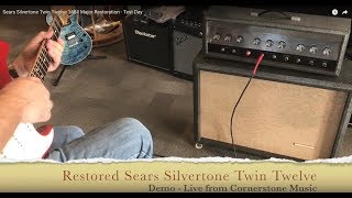 Sears Silvertone Twin Twelve 1484 Major Restoration  Demo Day [upl. by Einoj51]