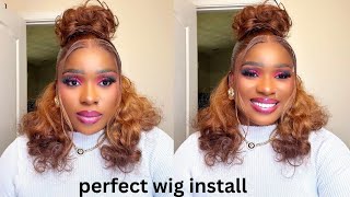 how to install a frontal wig [upl. by Ycnej]