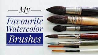 My Favourite Watercolor Brushes amp How I Use Them  Escoda  Raphael  Seikai [upl. by Nil]