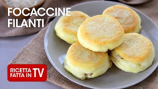 FOCACCINE DI PATATE FILANTI di Benedetta Rossi  Ricetta TV Fatto in Casa per Voi [upl. by Naleek]