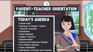 ParentTeacher Orientation  Conference SY 20232024 Free Editable and Timely [upl. by Elad851]