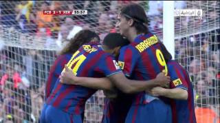 Barcelona  Xerez 31  all goals in HD 720p  24042010 [upl. by Jaunita831]