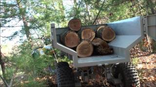 Custom ATV Trailer with Hydraulic Dump [upl. by Zetroc646]