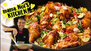 One Pan Satay Chicken amp Rice  Marions Kitchen [upl. by Lleinnad]