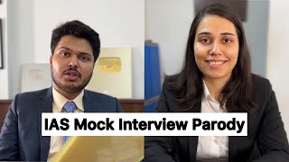 IAS Mock Interview Parody  Shubhamgaur09  Saloni Gaur [upl. by Gorey694]