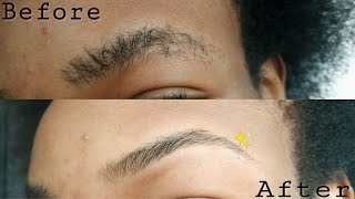 ✓HOW TO SHAPE YOUR EYEBROWS  Using a razor blade [upl. by Nashner]