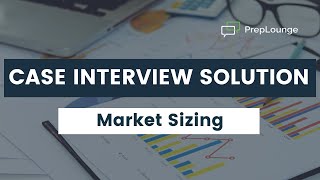 Case Interview Example With Solution — Market Sizing Gas Station  PrepLounge [upl. by Kristyn342]