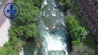 20240803  Parc deau vive de SalaberrydeValleyfield  Drone 4K [upl. by Lorola]