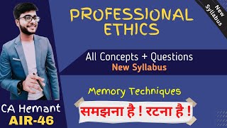 Super Quick Revision of Professional Ethics  CA Final Audit  December 2021 [upl. by Arley270]