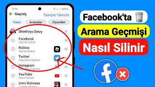 Facebookta Arama Geçmişi Nasıl Silinir  2024 Güncellemesi [upl. by Luamaj]