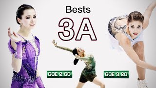 The Highest Scored TRIPLE AXELS in women figure skating  Kostornaia Kihira Valieva [upl. by Lange]