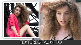 HowTo Make Straight hair into a Textured FauxFro [upl. by Woodward]