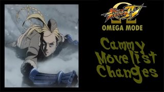 USFIV Omega Mode  Cammy Move List Changes [upl. by Gilly50]