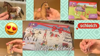 Unpacking 122  Kalendarz adwentowy Schleich 2022  kilka figurek z firmy Schleich 😍💗🐎 [upl. by Yk]