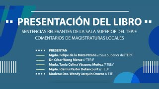 Presentación de libro Sentencias Relevantes de la Sala Superior del TEPJF  130524  TEPJF [upl. by Llenoil]