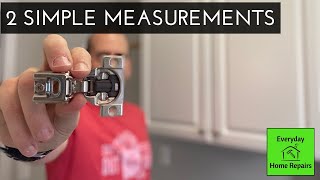 How To Measure and Pick Replacement Cabinet Hinges  Soft Close [upl. by Fred]