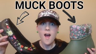 ARE THESE REALLY MUCK BOOTS  The Muckster II Mid and Muckster II Flat [upl. by Erlewine]