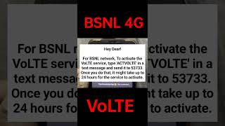 BSNL 4G VOLTE ACTIVATE  BSNL VOLTE Activation  BSNL VOLTE Activation kaise kare TEchQueenVisha [upl. by Cyrilla]