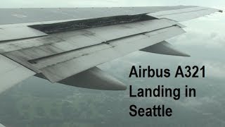 US Airways 75 Airbus 321 Landing in Seattle St Paul Boston Phoenix [upl. by Ellerud17]