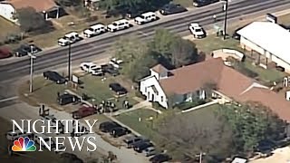 Texas Church Shooting At Least Two Dozen Parishioners Killed  NBC Nightly News [upl. by Rocray]