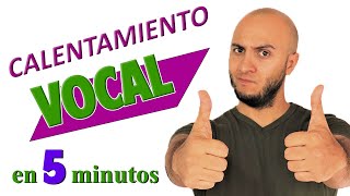 CALENTAMIENTO VOCAL RÁPIDO en 5 minutos COMO calentar LA VOZ [upl. by Vanna]