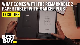 Opening the reMarkable 2 Paper Tablet with Marker Plus – Tech Tips from Best Buy [upl. by Janey]