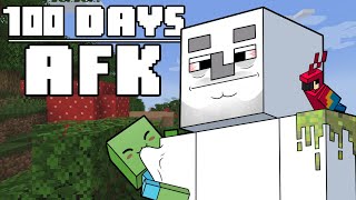 100 Days  AFK Minecraft [upl. by Biddie]