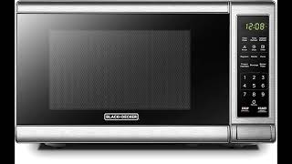 BLACK Plus DECKER EM720CB7 Microwave  comes with a design of 07 cubic 700watt stainless [upl. by Ylla247]