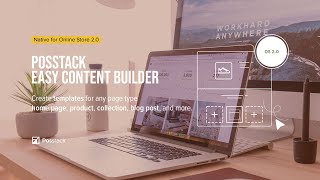 Posstack Easy Content Builder  How to build a Shopify page faster [upl. by Haissi]