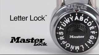 Master Lock Letter Lock™  Informational [upl. by Ilowell]