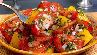 Der leckerste Tomatensnack 🍅 Super Salat – einfach und schnell [upl. by Aettam407]