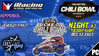 iRacing  IRACING CHILI BOWL NATIONALS  2023  Night 2  Chili Bowl 121223 3rd B MAIN [upl. by Ripleigh407]