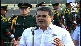 Presidente de Honduras Juan Orlando Hernández llega a Nicaragua para la Toma de Posesión [upl. by Clotilde]