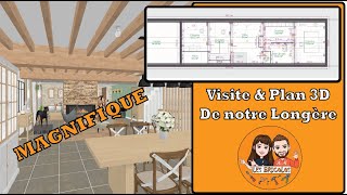 02  Visite amp Plan 3D de notre Longère  Corps de ferme en RÉNOVATION [upl. by Neehsuan880]