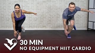 30 Minute No Equipment HIIT Cardio Workout  30 Min Tabata HIIT at Home No Equipment Cardio Workouts [upl. by Nnylatsyrc250]