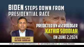 KTAstro  Trump will be reelected as president on Nov 05 2024  Astrologer Kathir Subbiah [upl. by Lednic]