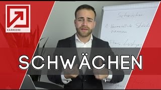 Vorstellungsgespräch  Stärken und Schwächen ► Welche Schwächen haben Sie [upl. by Morril]