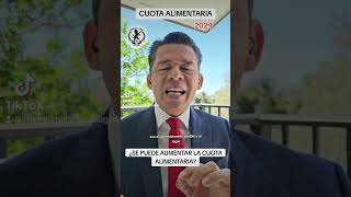 ¿SE PUEDE AUMENTAR LA CUOTA ALIMENTARIA cuotaalimentaria [upl. by Ahsiemal109]