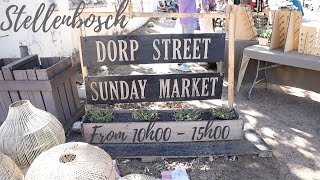 Dorp Street Sunday Market in Stellenbosch [upl. by Rolyak736]